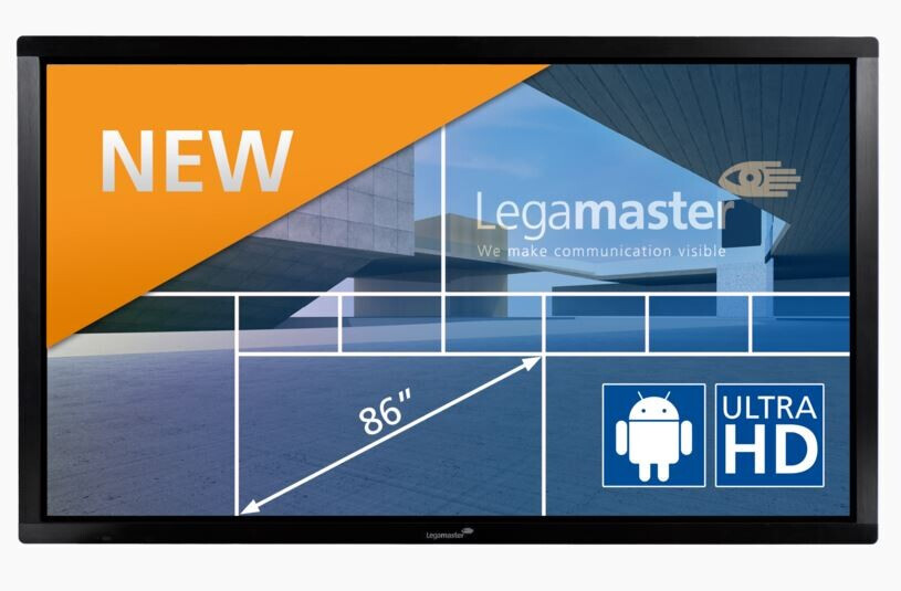 Vorschau: Legamaster e-Screen ETX-8610UHD 86" Touchscreen mit 4K Auflösung