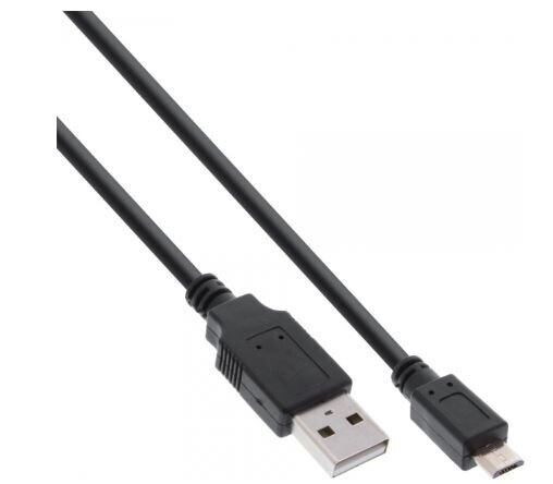Vorschau: InLine Micro-USB 2.0 Kabel, Schnellladekabel, USB-A Stecker an Micro-B Stecker, schwarz, 1,5m