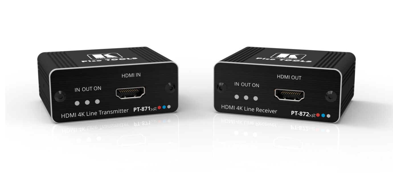 Kramer PT-871/2xr-KIT 4K HDR HDMI Kompakte PoC Extender über Long–Reach DGKat 2.0