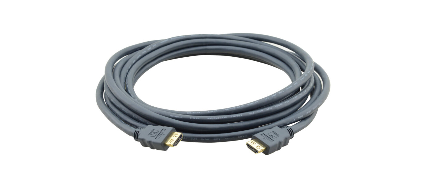 Kramer CLS–HM/HM/ETH–3 HDMI Kabel mit Ethernet — raucharm und halogenfrei — Stecker/Stecker, 0.9 m