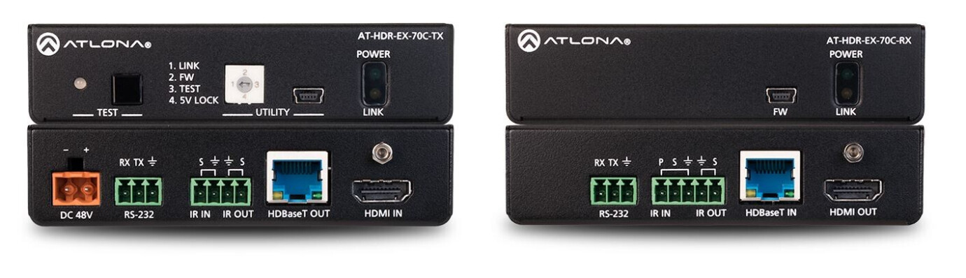 Vorschau: Atlona AT-HDR-EX-70C-KIT HDBaseT Set (Sender/Empfänger)