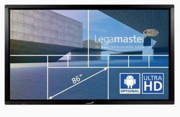 Legamaster ETX8610 - 86" - elektrisch HV mobil, e-Screen ETX Display - 4K UHD