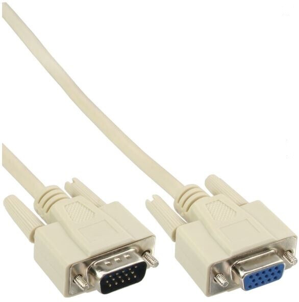 InLine VGA Verlängerung, 15pol HD Stecker / Buchse, 5m 1000008654