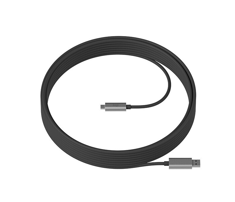 Logitech Strong USB-Cable Aramidfaser-verstärktes aktiv optisches Kabel, 10m