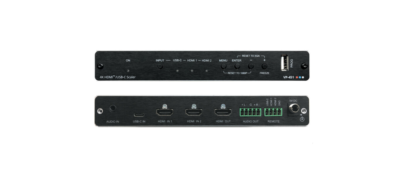 Kramer P-451 Digital Scaler mit HDMI und USB–C–Eingängen 1000012302