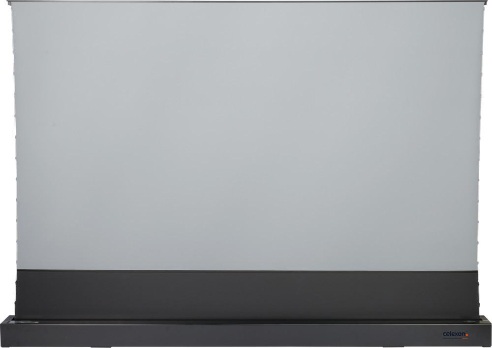 celexon CLR HomeCinema UST elektrische Boden-Hochkontrastleinwand 100", 221 x 124cm - schwarz