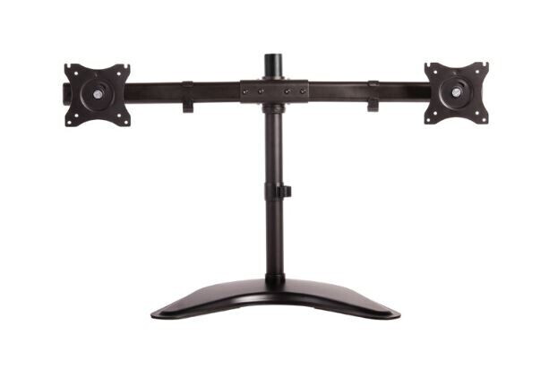 NewStar Flachbildschirm-Tischhalterung für zwei Flachbildschirme bis 27" (69 cm).