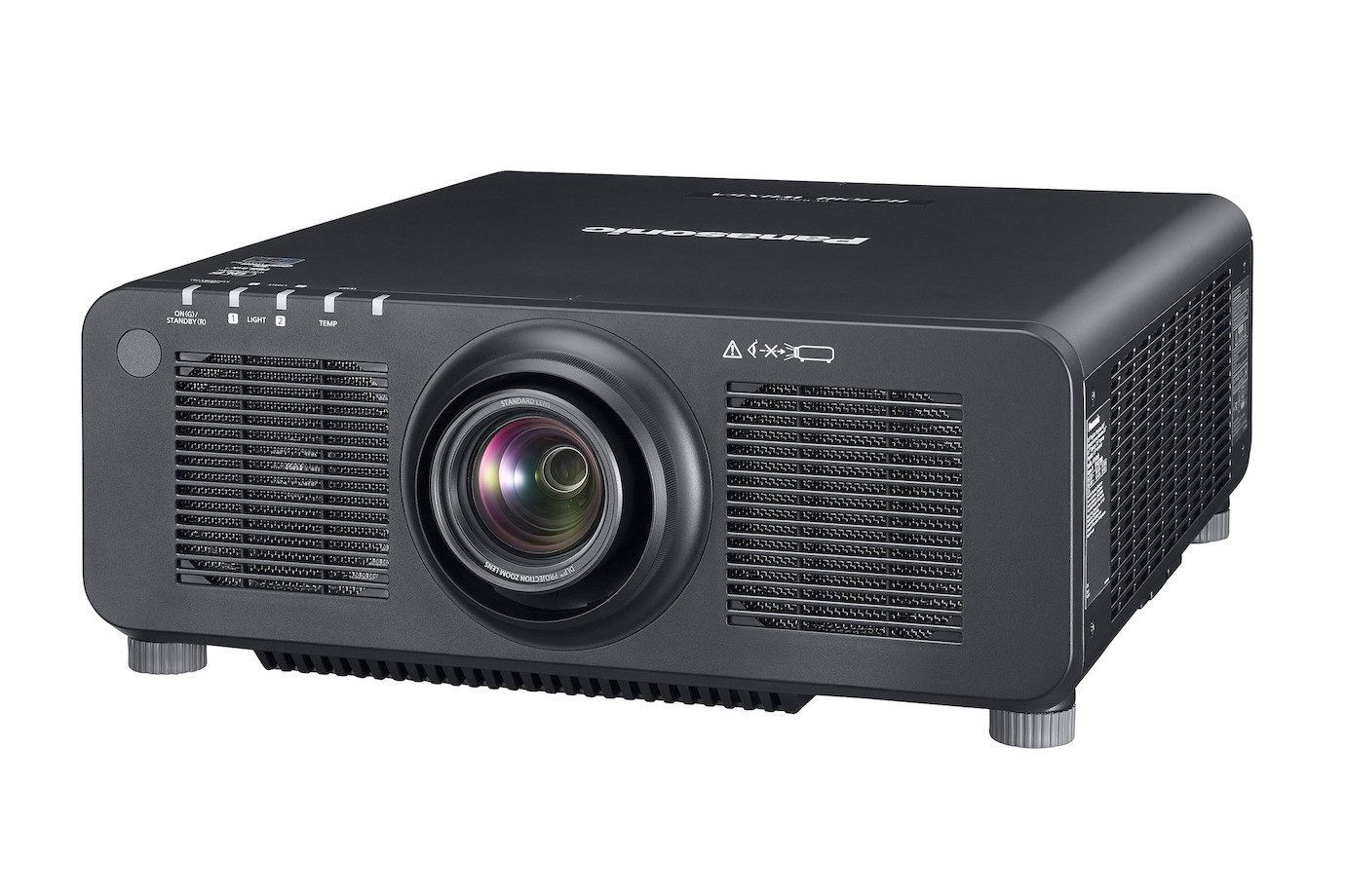 Panasonic PT-RZ690BE mit Objektiv, schwarz Installationsbeamer mit 6.200 Lumen