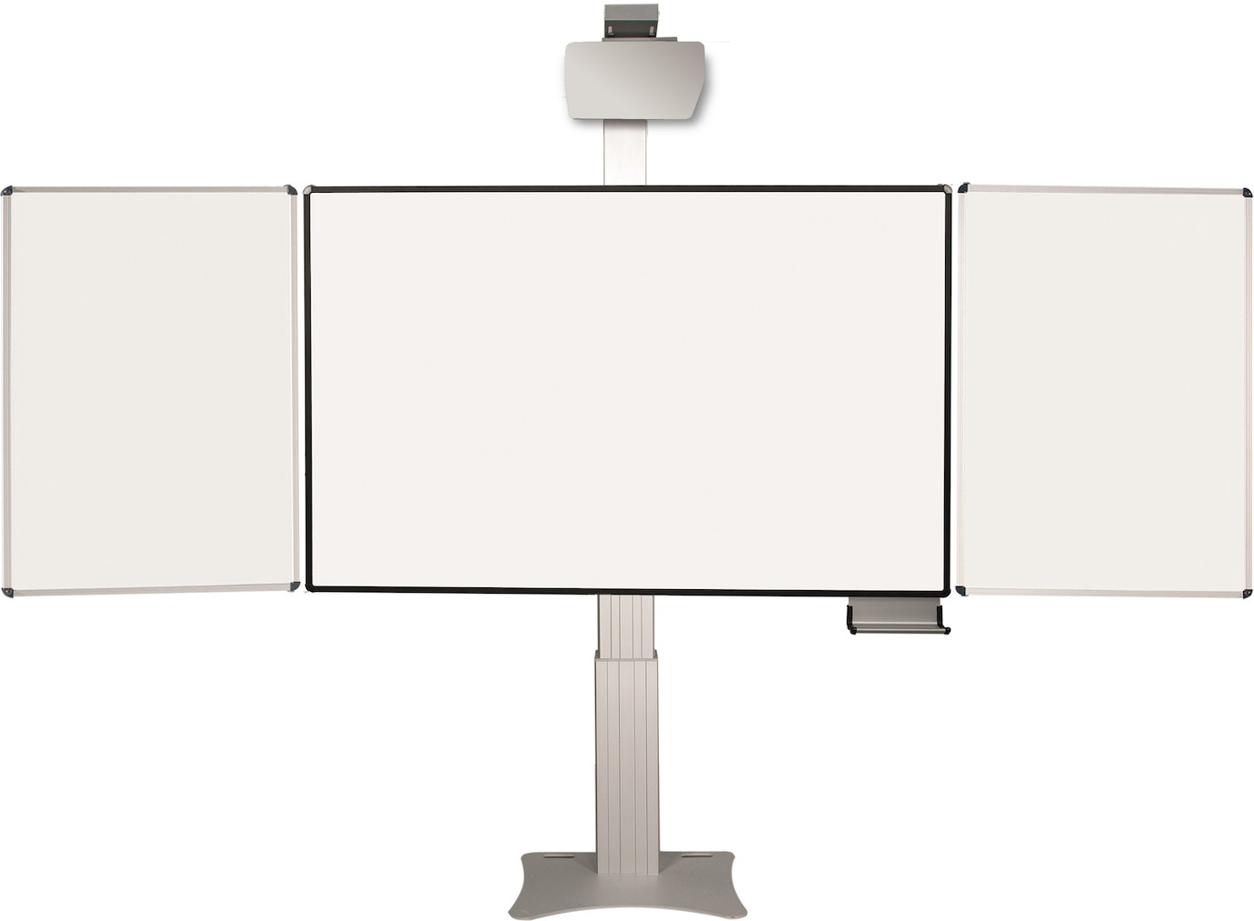 celexon Expert elektrisch höhenverstellbare Pylonentafel Adjust 207 x 130cm PEN mit Flügeln