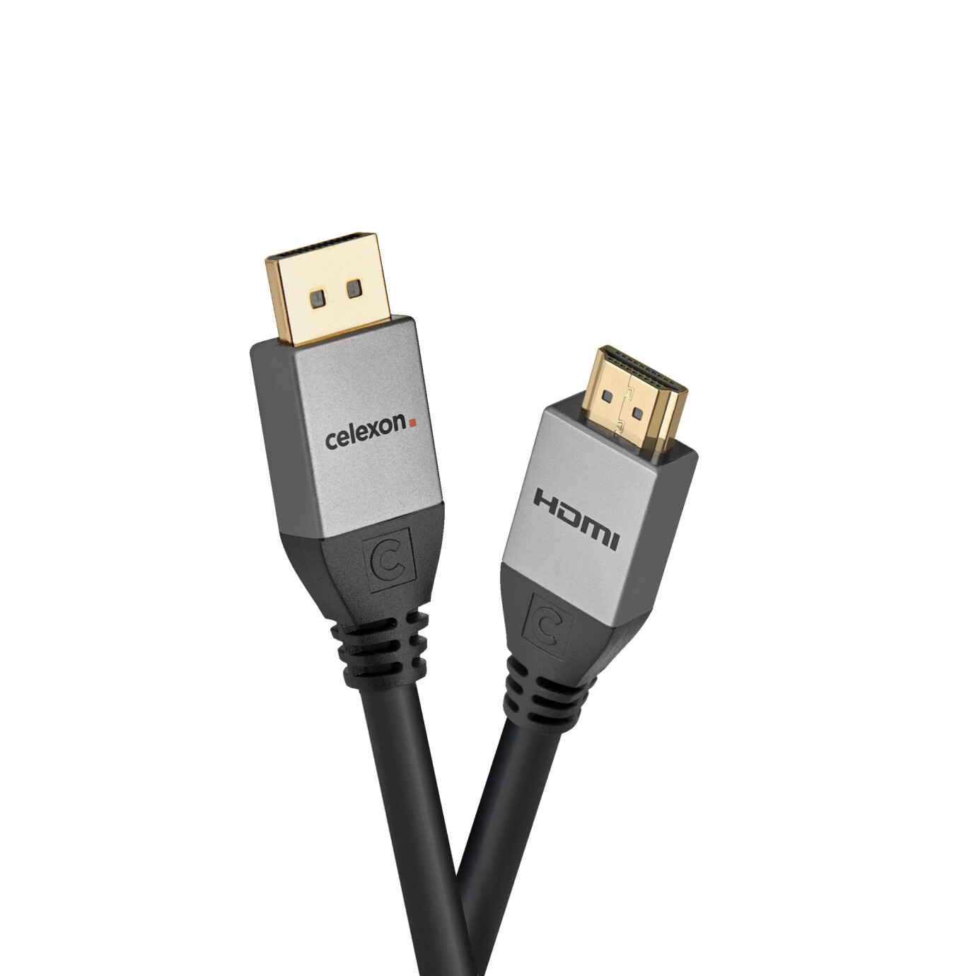 celexon DisplayPort auf HDMI Kabel 4K 2,0m - Professional Line