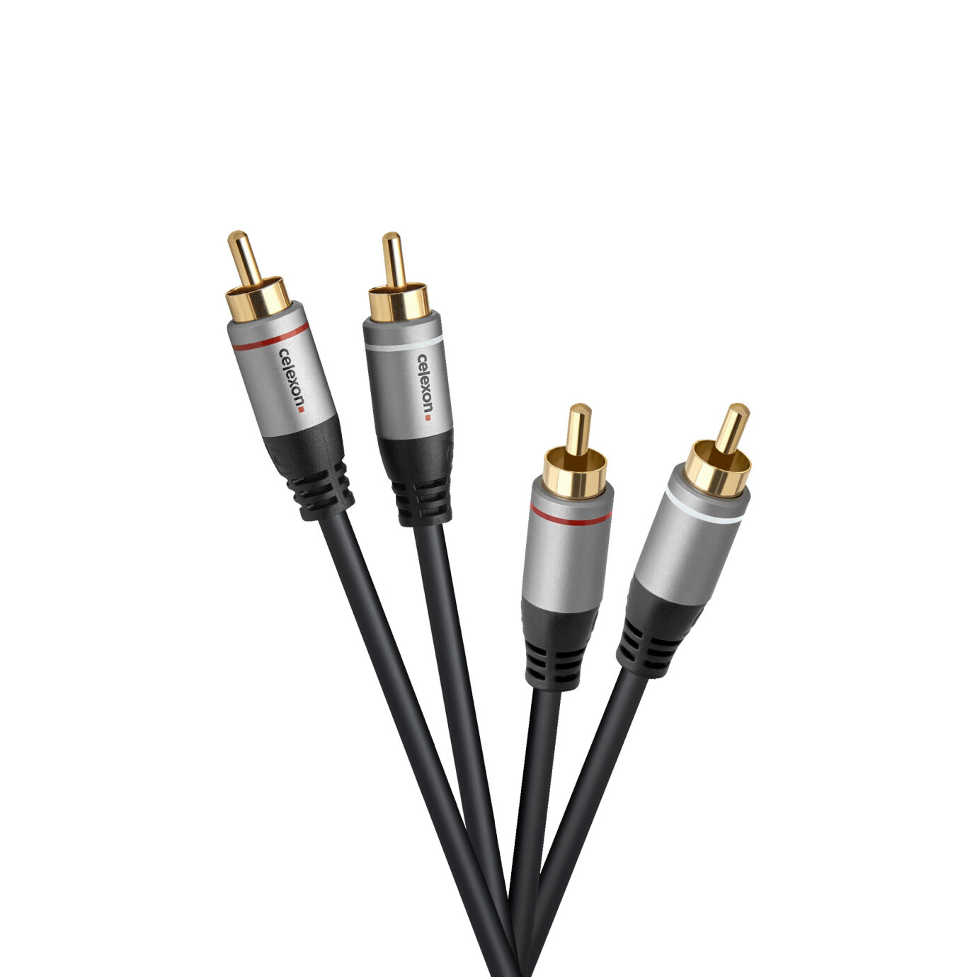 celexon 2x Cinch Stereo Audiokabel 1,0m - Professional Line