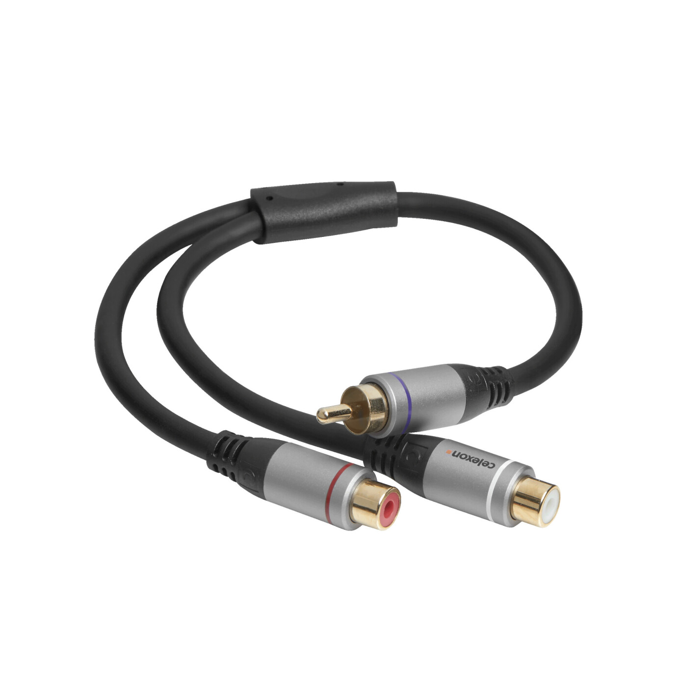 celexon Professional Cinch auf 2x Cinch M/F Audioadapter 0,25m- Professional Line