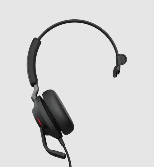 Jabra Evolve2 40 - Schnurgebundenes Mono Headset mit USB-A für Microsoft Teams