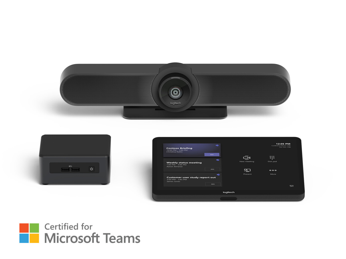 Logitech Tap Raumlösung für Microsoft Teams - Small Bundle