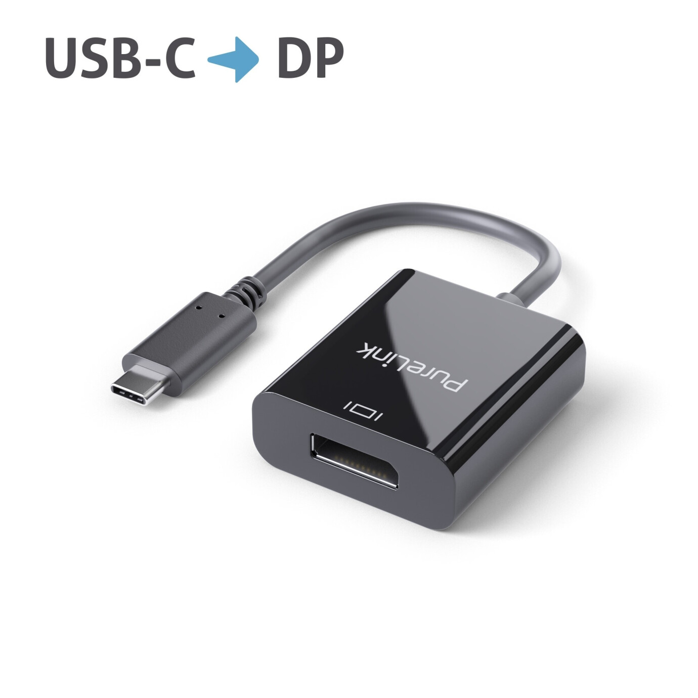 Purelink IS201 USB-C auf DisplayPort Adapter 4k 0,10m schwarz
