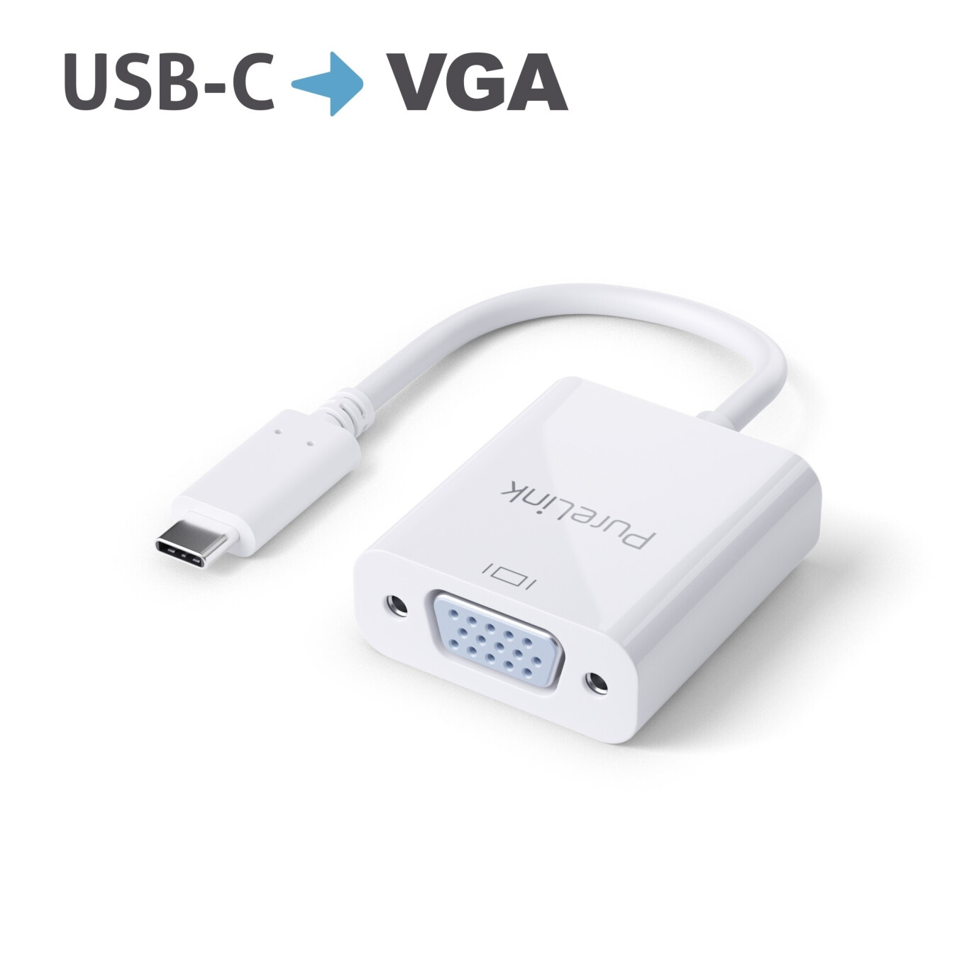 Purelink IS220 USB-C auf VGA Adapter 0,10m weiß