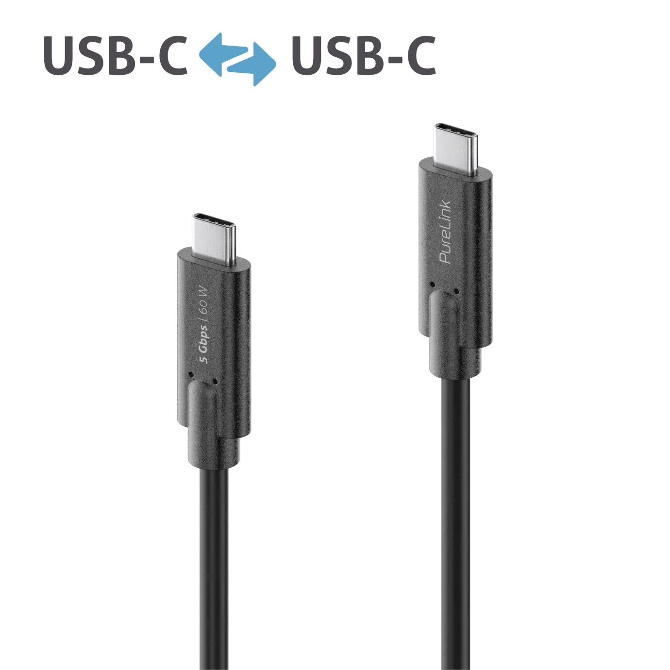 Purelink IS2501-005 USB-C auf USB-C Kabel 0,5m schwarz