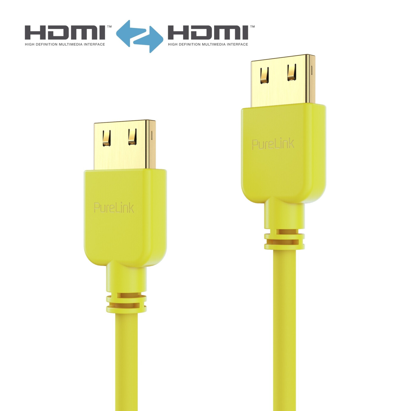 Purelink PI0504-005 HDMI Kabel SuperThin 0,5m gelb