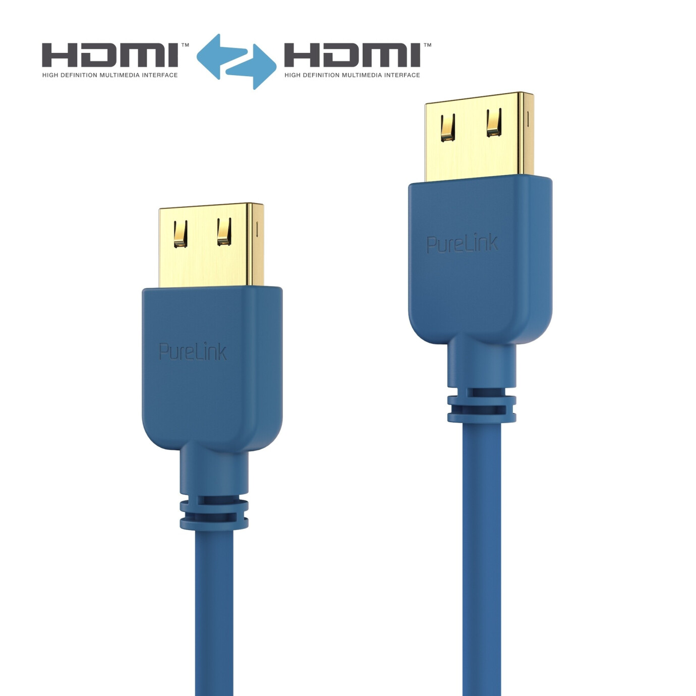 Purelink PI0502-010 HDMI Kabel SuperThin 1m blau