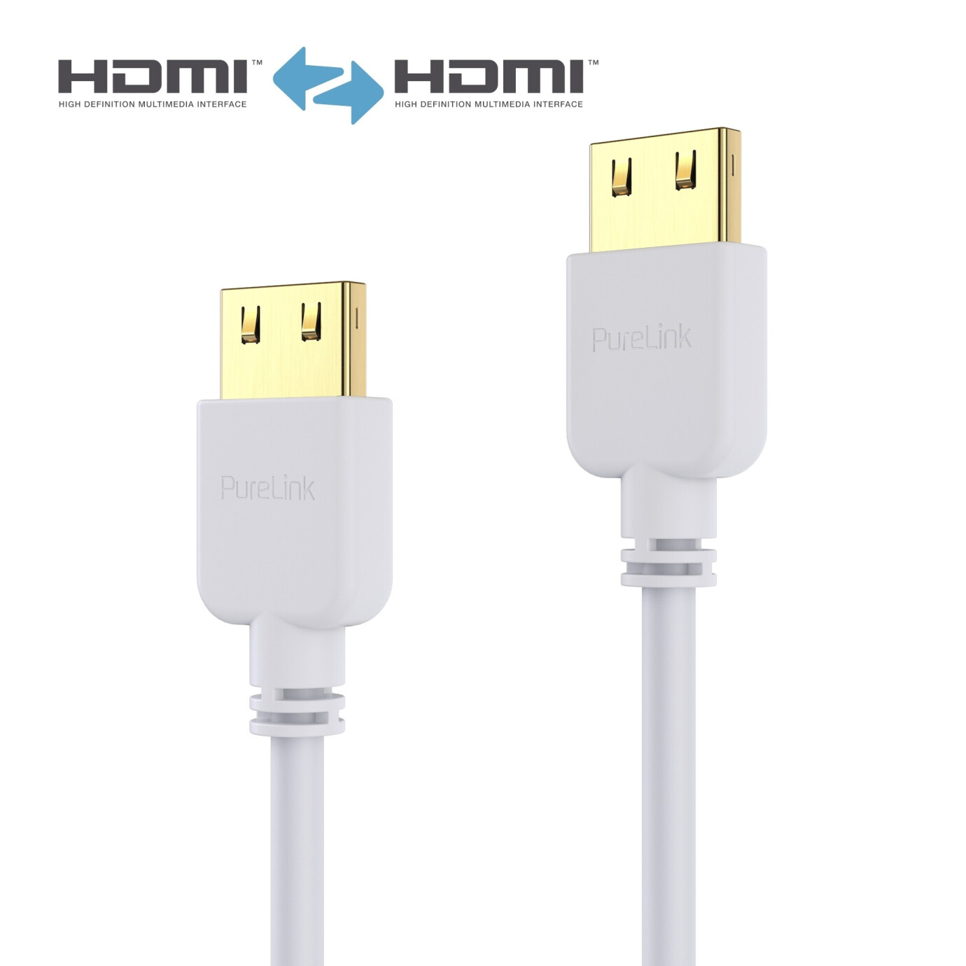 Purelink PI0501-005 HDMI Kabel SuperThin 0,5m weiß