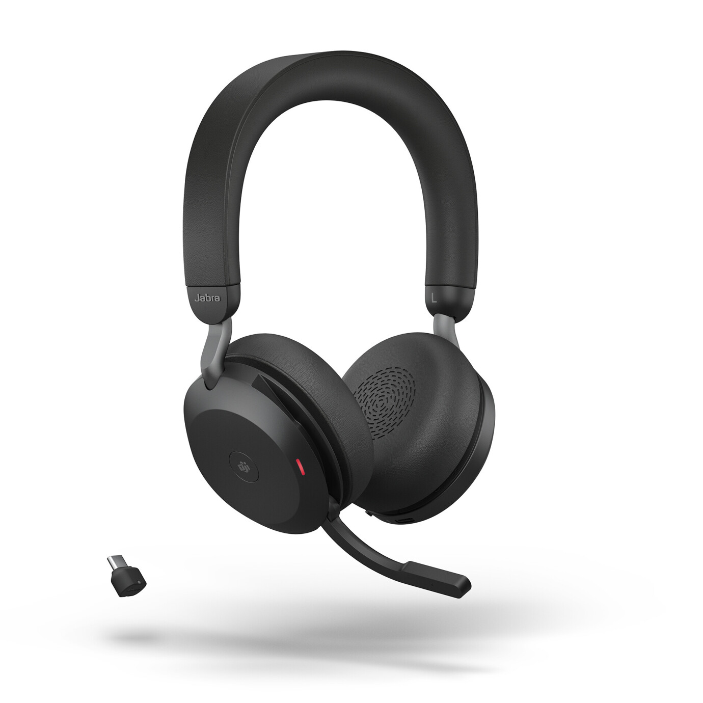 Jabra Evolve2 75 Schnurloses Stereo-Headset für MS, Bluetooth, USB-C, schwarz