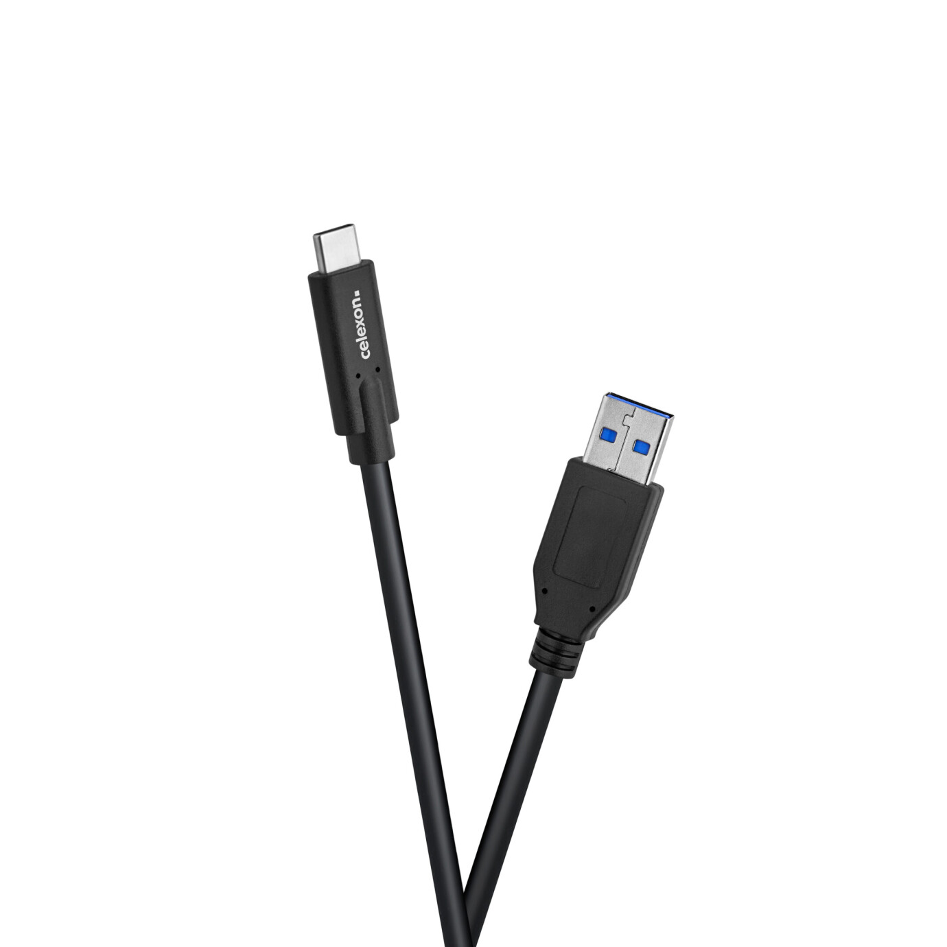 celexon USB-C zu USB-A - USB 3.1 Gen2 Kabel, 1,0m, schwarz