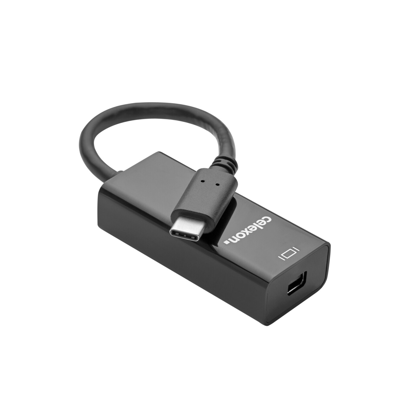 celexon USB-C zu mini DisplayPort Adapter, schwarz