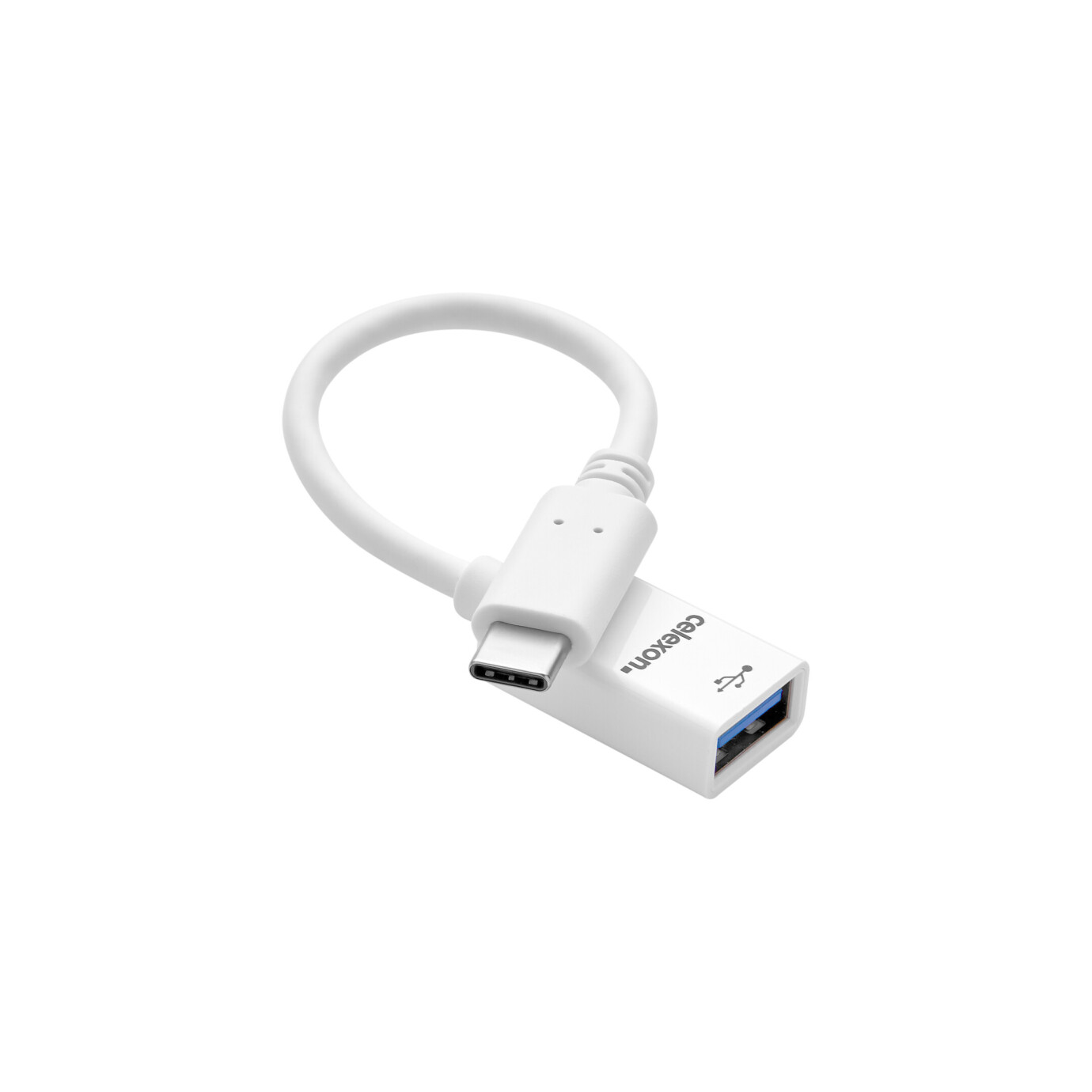 celexon USB-C zu USB-A Adapter, weiß