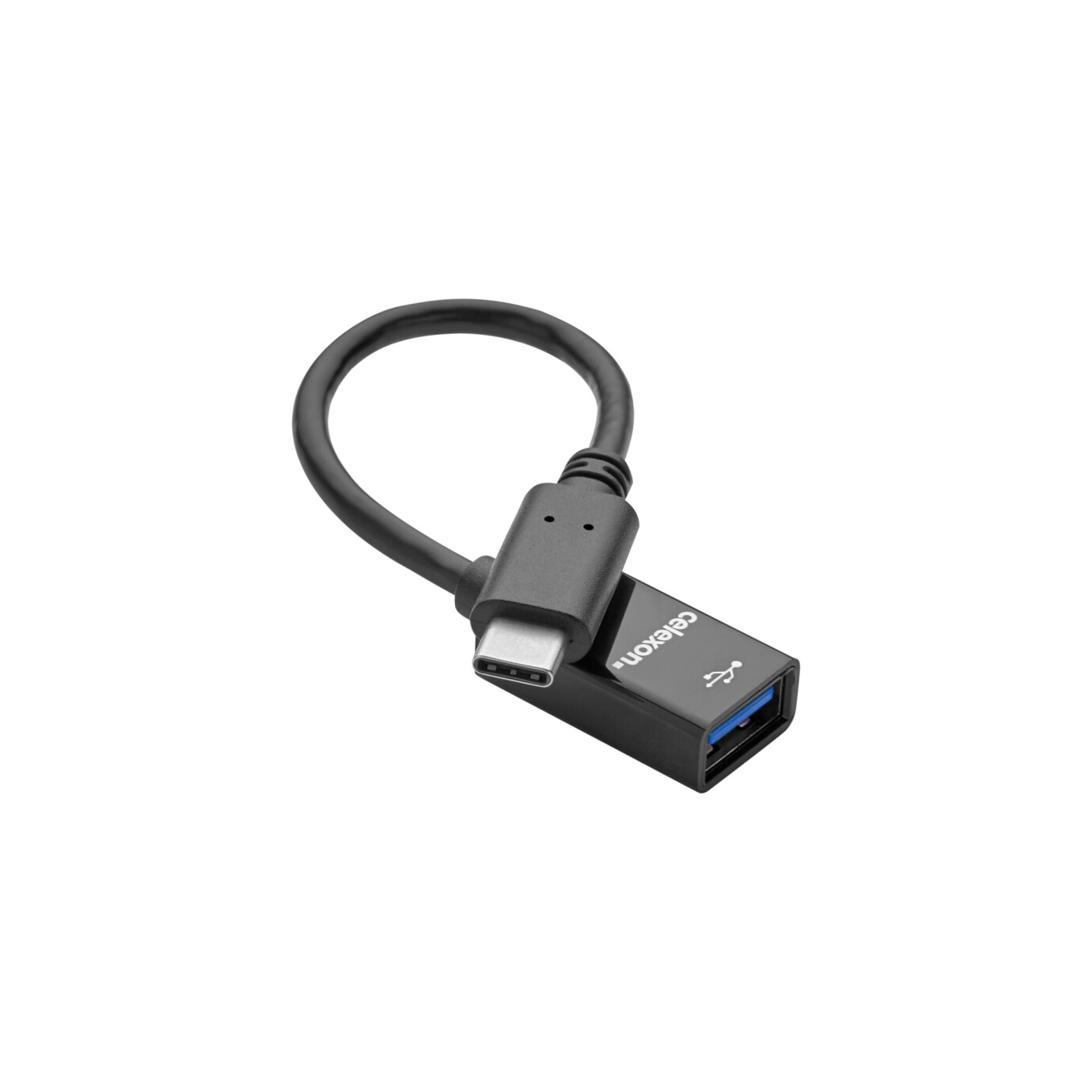 celexon USB-C zu USB-A Adapter, schwarz