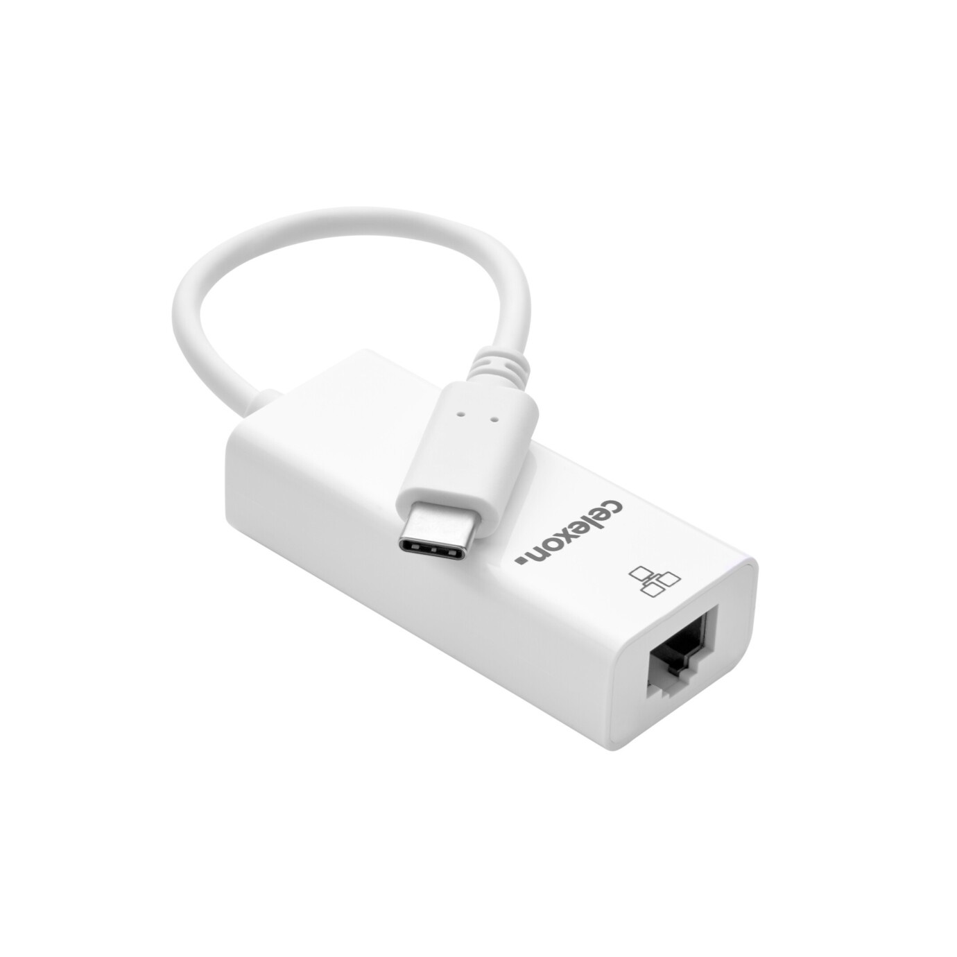 celexon USB-C zu Ethernet Adapter, weiß