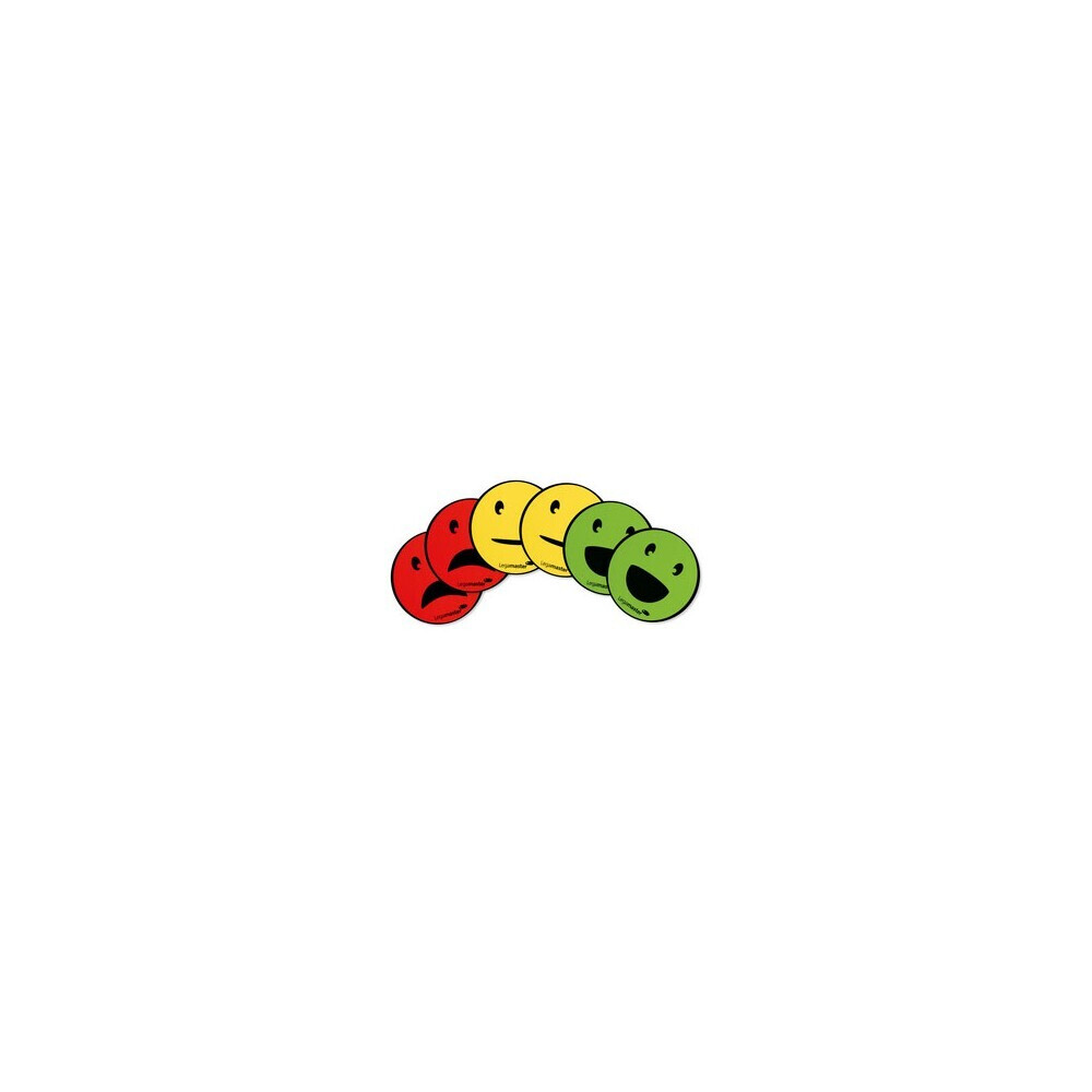 Legamaster magnetisches Symbol emoticon sortiert 50mm 6St.
