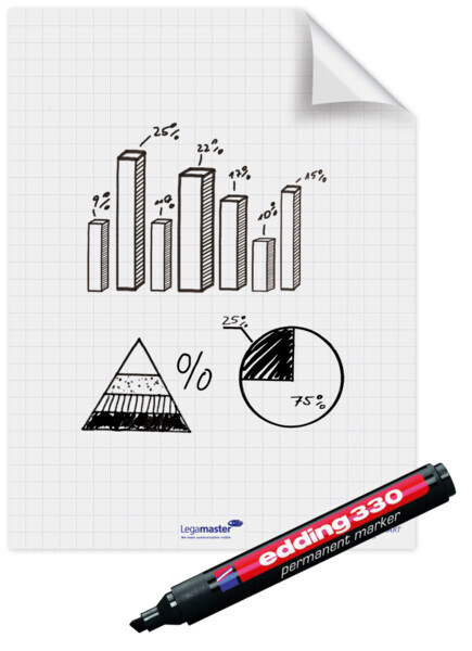 Legamaster Magic-Chart Flipchart Folie 60x80cm