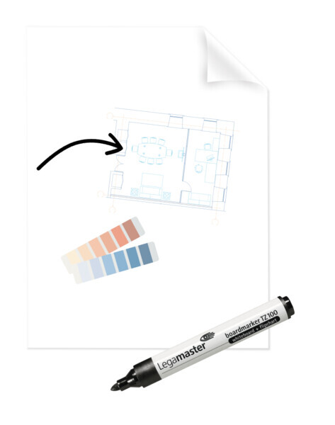 Legamaster Magic-Chart Clearboard Folie 60x80cm