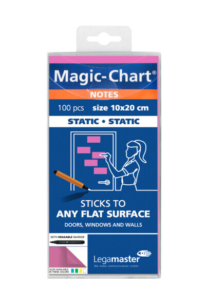 Legamaster Magic-Chart notes 10x20cm rosa 100 St.