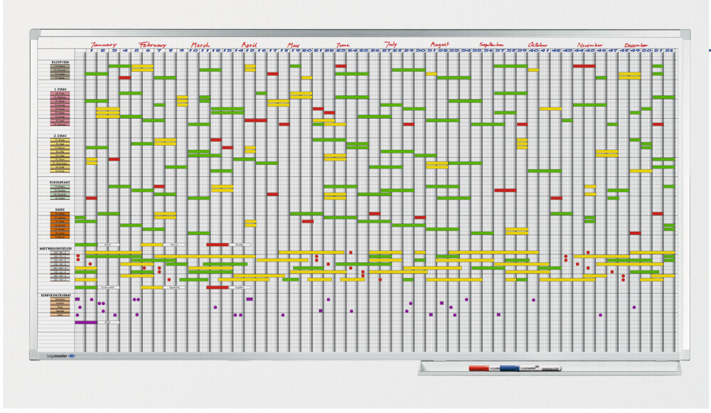 Legamaster PROFESSIONAL Jahresplaner 75 Elemente 100x200cm