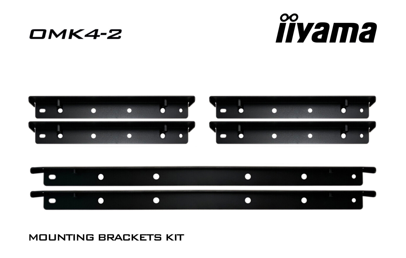 iiyama OMK4-2 Befestigungswinkel-Kit für iiyama Open Frame TF49/55/65_39UHSC Displays