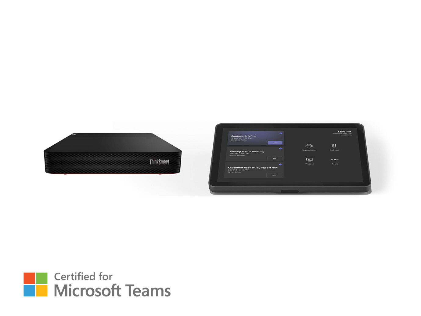 Logitech Tap Raumlösung für Microsoft Teams mit Lenovo Tiny - Base Bundle