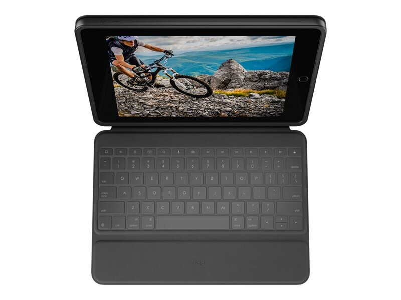 Logitech Rugged Folio Tastatur und Foliohülle für Apple 10.2-inch iPad (7. Generation, 8. Generation