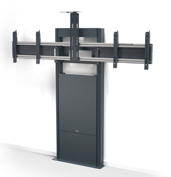 SMS New Presence Wall/Floor VC - fixe Boden-Wandhalterung mit Kamerahalterung - max 2x75” | max.VESA