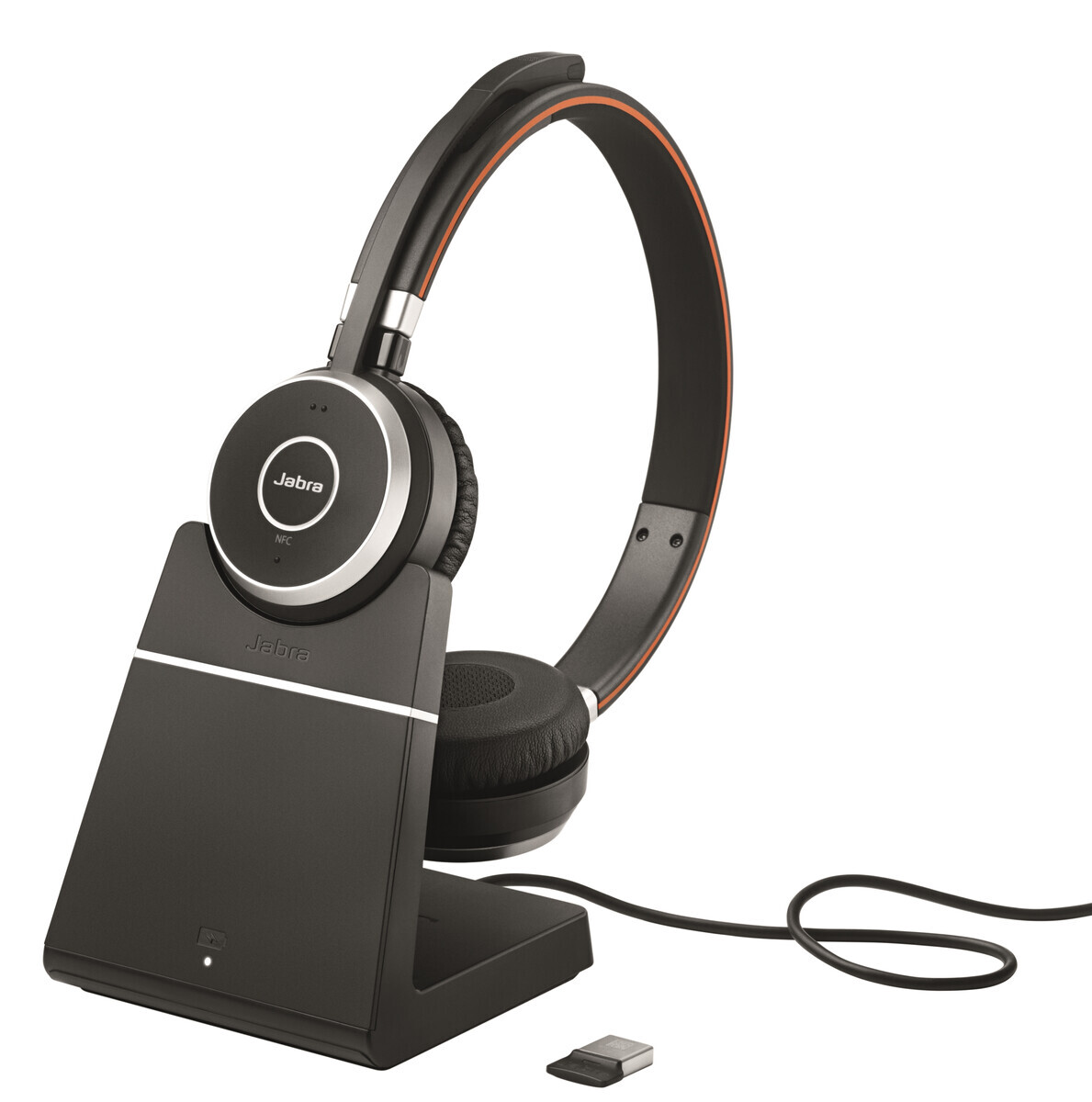 Jabra Evolve 65 SE Link380a MS Stereo - schnurloses Stereo Head-Set zertifiziert für Microsoft Teams