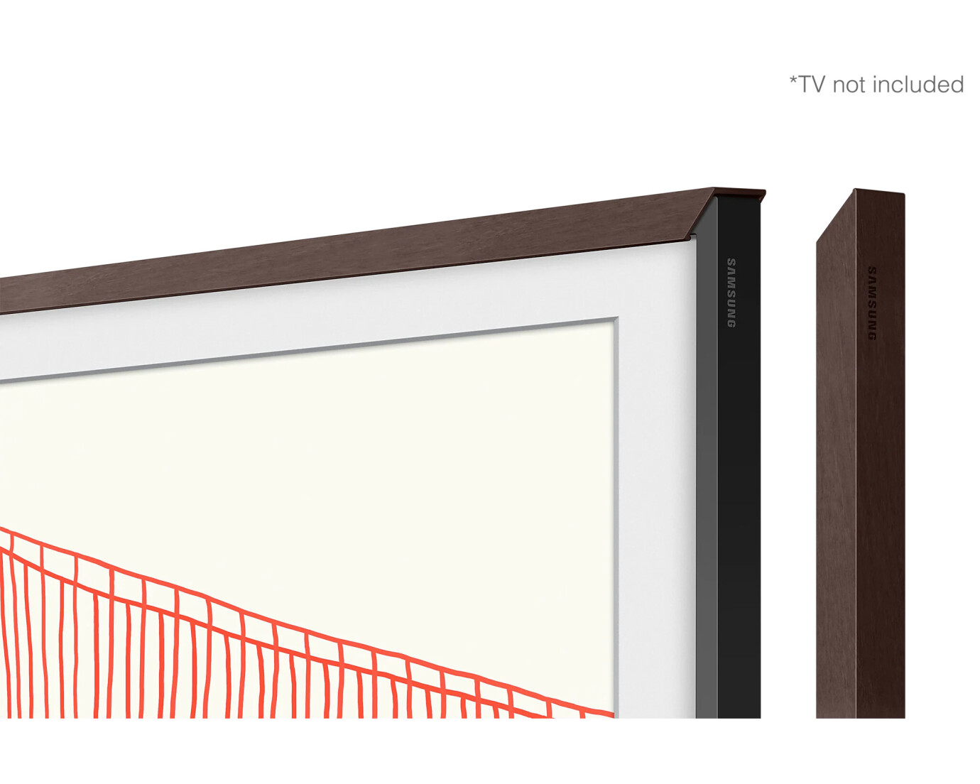 Samsung 85" Frame Rahmen Brown