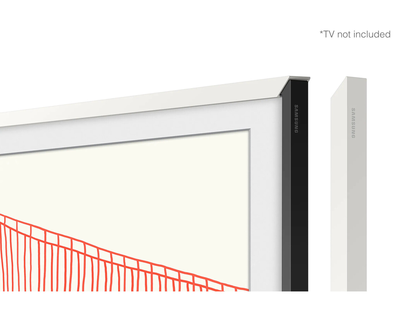 Samsung 43" Frame Rahmen Modern Weiß