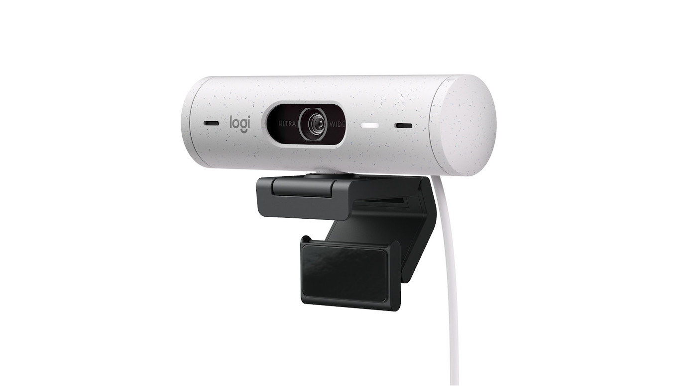 Logitech Brio 500 Full-HD Webam - 1080p, 30fps, FoV 90°, USB-C, Autofokus - Weiss
