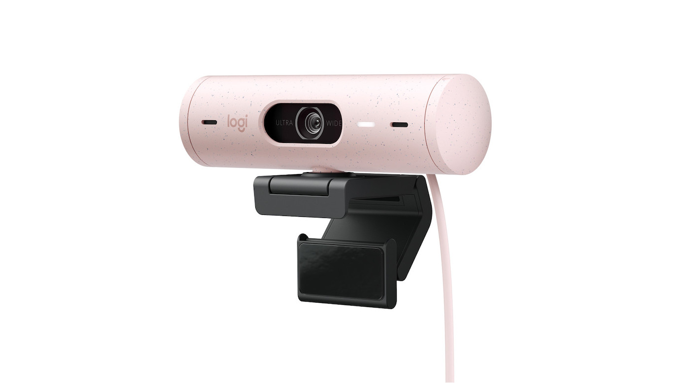 Logitech Brio 500 Full-HD Webam - 1080p, 30fps, FoV 90°, USB-C, Autofokus - Rose