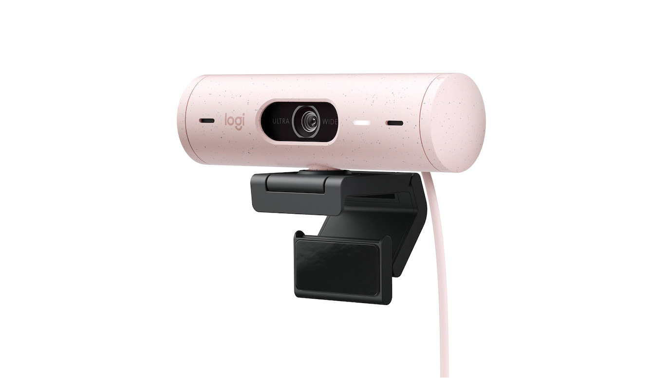 Logitech Brio 500 Full-HD Webam - 1080p, 30fps, FoV 90°, USB-C, Autofokus - Rose 1000025097