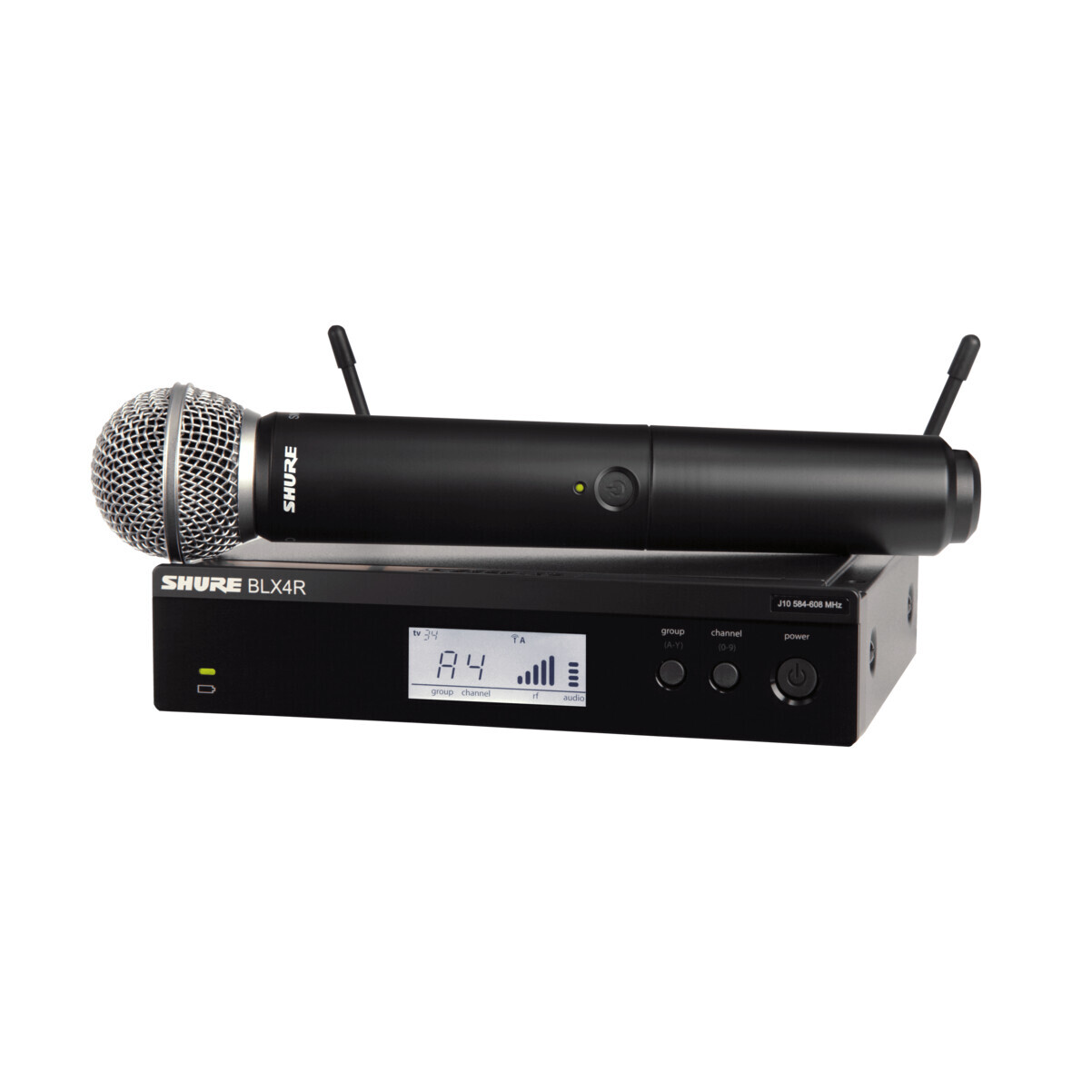 Vorschau: Shure BLX24R/SM58 Funksystem mit SM58 Mikrofon und Rackempfänger 518-542 MHz (H8E)