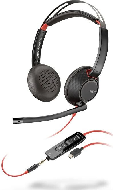 Poly Blackwire 5220, C5220 USB-C - Schnurgebundenes Stereo-Headset mit USB-C