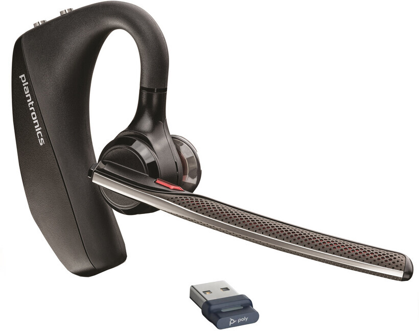 Vorschau: Poly Voyager 5200 UC Mono Bluetooth-Headset-System mit USB-A
