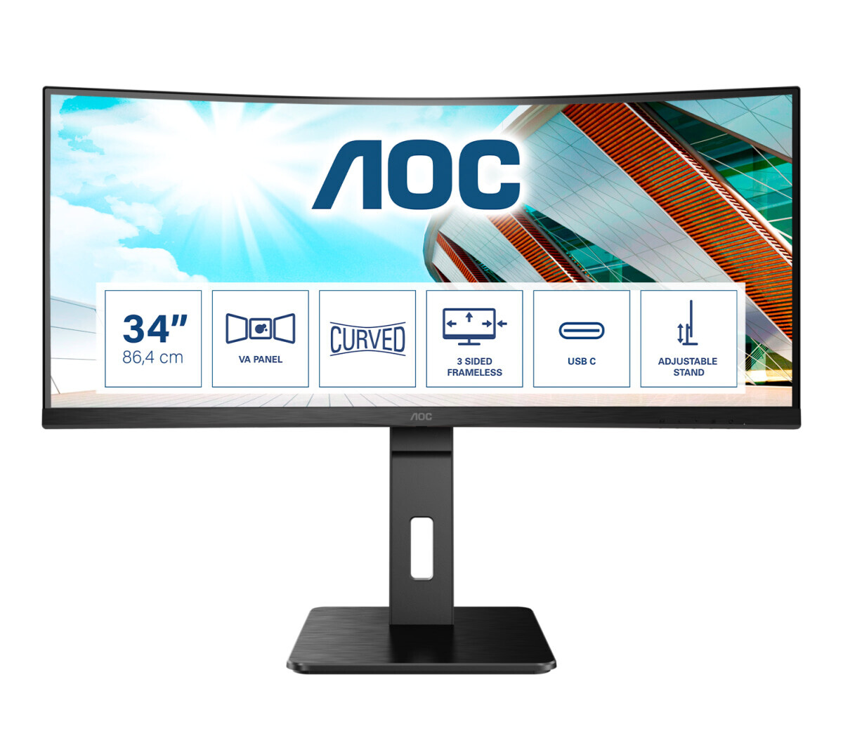 AOC CU34P2C 34"-QHD-Monitor