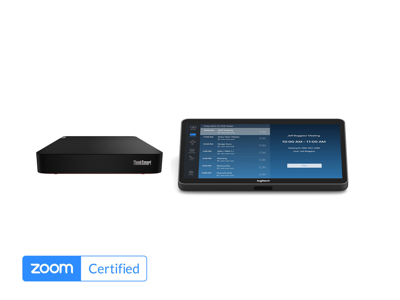 Logitech Tap IP Raumlösung für Zoom mit Lenovo Thinksmart - Base Bundle